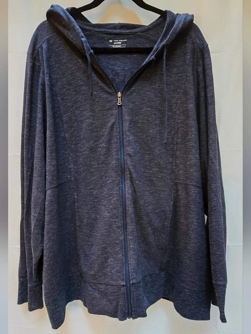 Unbranded Men's Navy Zip-Up Hoodie Sweater